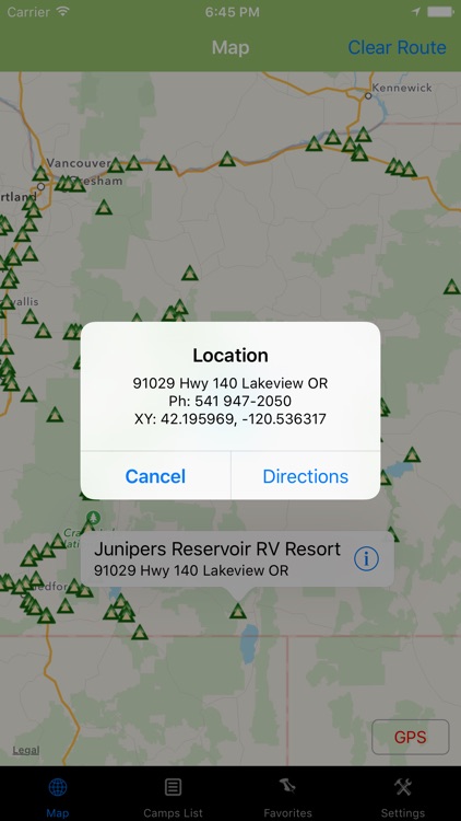 Oregon – Camping & RV spots screenshot-3