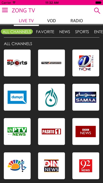 Zong mobile deals tv apk