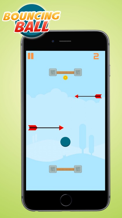 Bouncing Ball 2D - Dodge The Incoming Arrows, and Bounce The Ball To Collect Coins