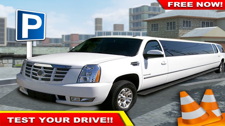 3D Limo Driver Parking Simulator Free Game