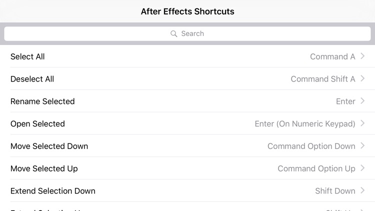 Shortcut: After Effects Edition screenshot-3