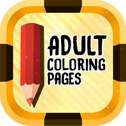 Adult Coloring Page Icon