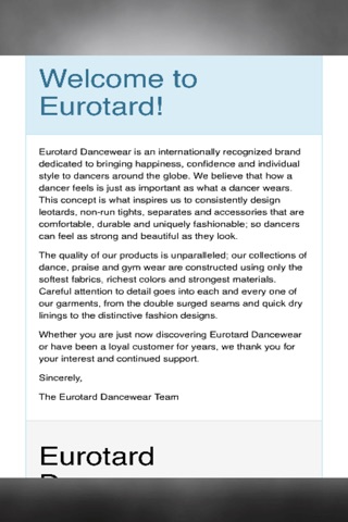 Eurotard Dancewear screenshot 2