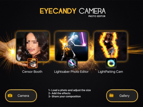 EYE CANDY CAMERA - 魔法のフォトエディタ、Eyecandyカメラフィルター＆レンズエフェクト Fx。完全なフォトスタジオ。のおすすめ画像2