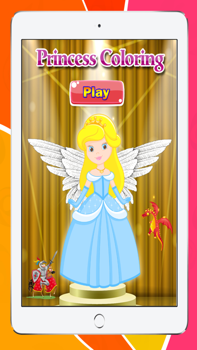 How to cancel & delete Princess Coloring Book Pages Game for Preschool from iphone & ipad 1