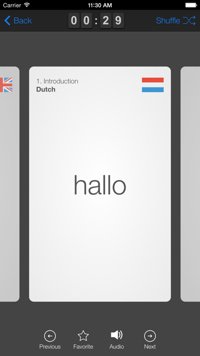 learndutch.org - Flashcards 1000 Dutch Words Screenshot 4