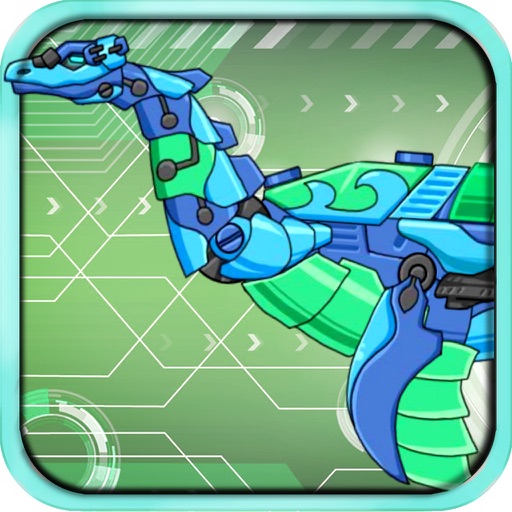 Dinosaur Wars: children's toys, dinosaurs of the Jurassic and the future of machine warriors- Plesiosaur icon