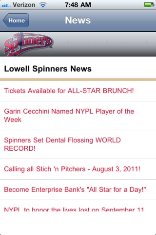 Lowell Spinners screenshot 3