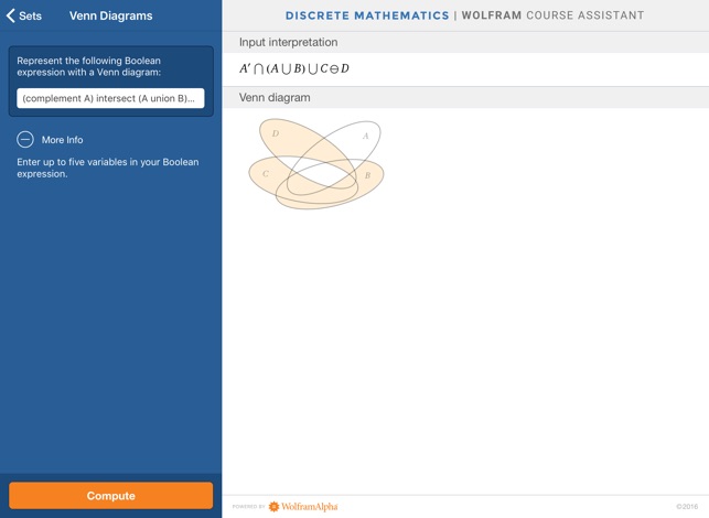 Gutter Furious Duke App Store 上的《Wolfram Discrete Mathematics Course Assistant》