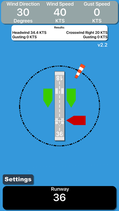 Runway Wind Calculator Screenshot 1