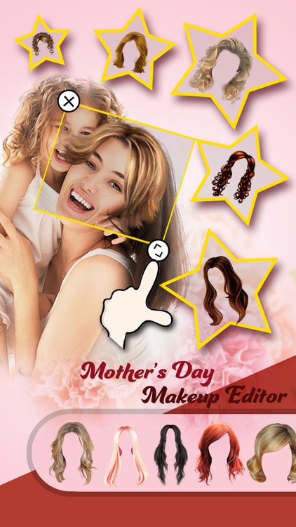 Mother Makeup Booth - Aa Photo Frame & Sticker Edit.or to Change Hair, Eye, Lip Color