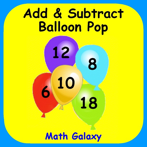 Add & Subtract Balloon Pop iOS App