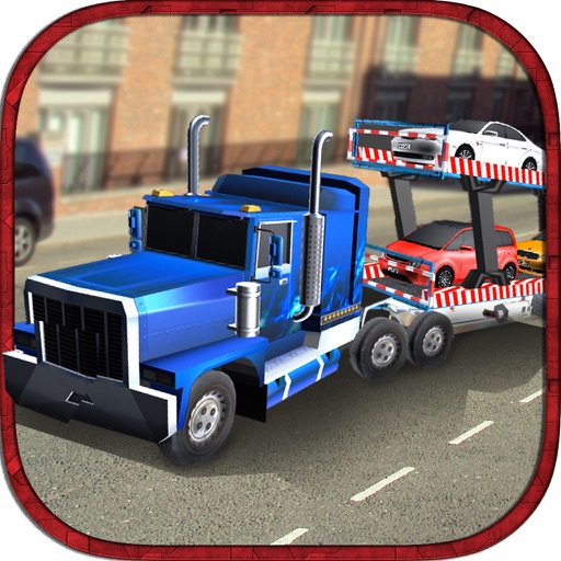 Car Transporter Truck 3D Simulator Icon