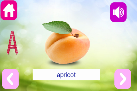 Fruit Flash Cards for PreSchool Kids with ABC Puzzle screenshot 2