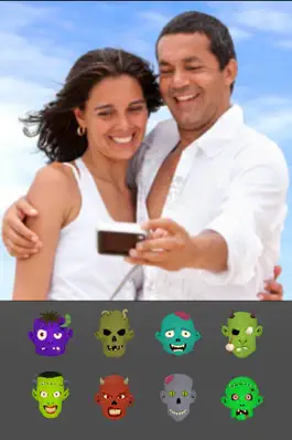Game screenshot Зомби лица - Монстры и Страшные маски для розыгрыша, смешные стикеры и наклейки на фото mod apk