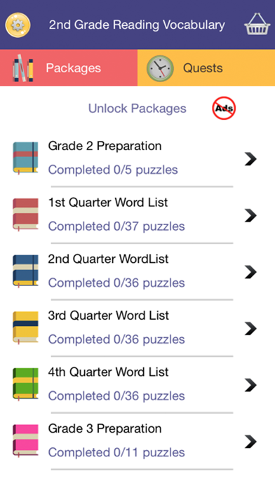 How to cancel & delete 2nd Grade Reading Vocabulary from iphone & ipad 1