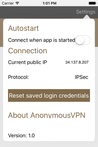 Anonymous VPN screenshot 3