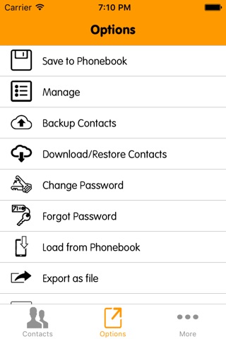 eContacts Manager : Phonebook Backup screenshot 2