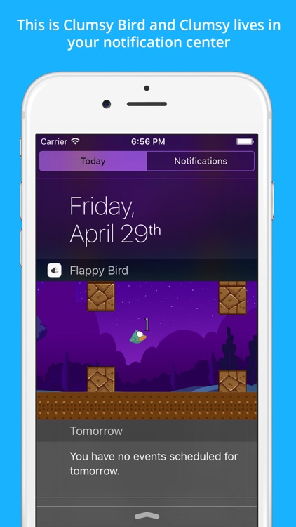 Clumsy Bird - The Trump Jumping And Switch Color Notification Widget Game