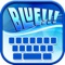 Blue Keyboard Maker! – Neon Keyboard Themes and Cute Color Backgrounds, Fancy Fonts & Emoji
