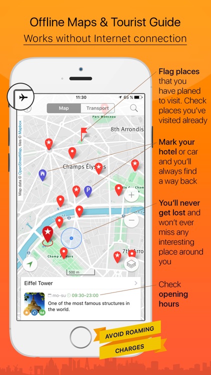 Paris – advanced tourist guide & offline map – Tournavigator