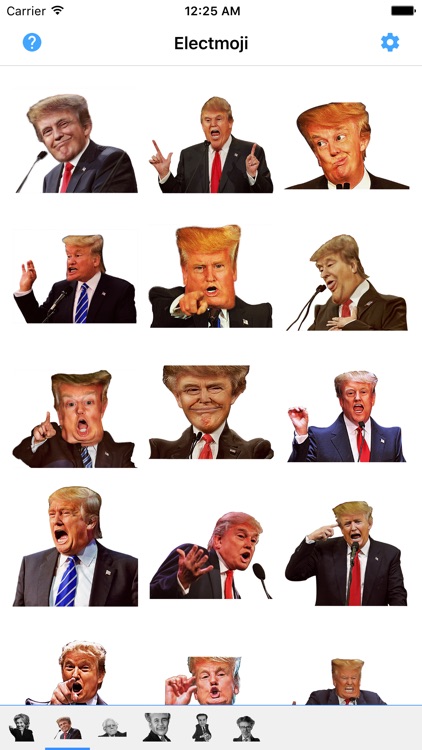 ElectMoji : Election & vote emoji sticker keyboard by Donald Trump ...