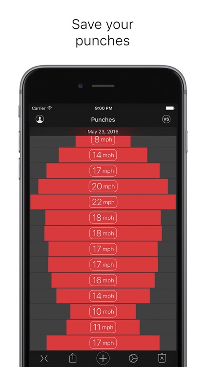 Punches - measuring power and speed screenshot-3