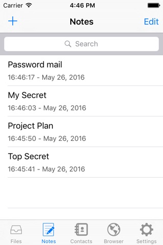 oneProtect - Protect your files, photos, videos, notes and contacts screenshot 2