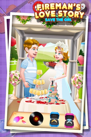 Fireman's Love Story - Rescue Game FREE screenshot 4