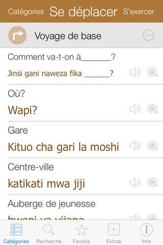 Swahili Pretati - Translate, Learn and Speak Swahili with Video Phrasebook screenshot 2