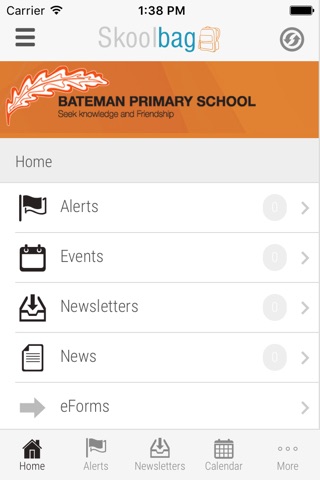 Bateman Primary School - Skoolbag screenshot 2