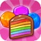 Match and collect the colorful cookies, and enjoy sweet tasty candy