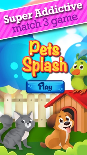 Pets Splash - Match-3 Treats To Feed Hun