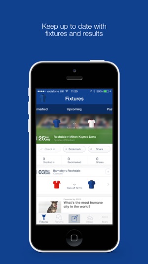 Fan App for Rochdale AFC