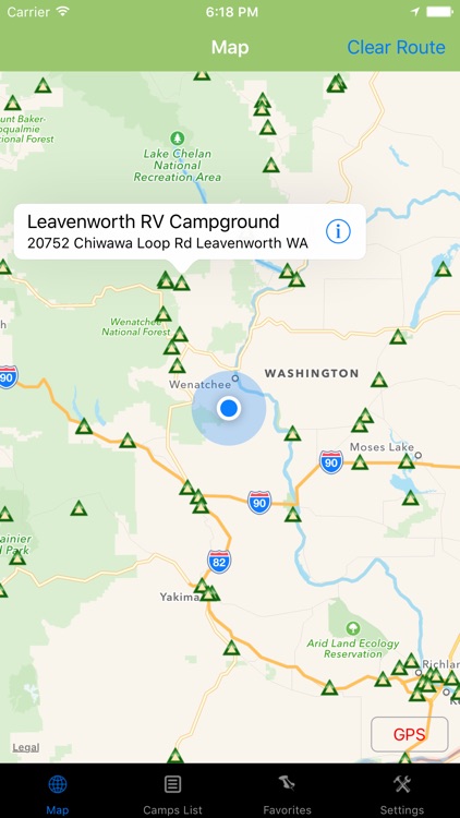 Washington – Camping & RV spots