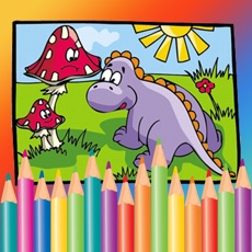 Activities of Free Kids Coloring Book - Paint Cute Dinosaurs