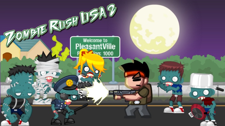 Zombie Rush USA - hate Stupid dead walking Zombies