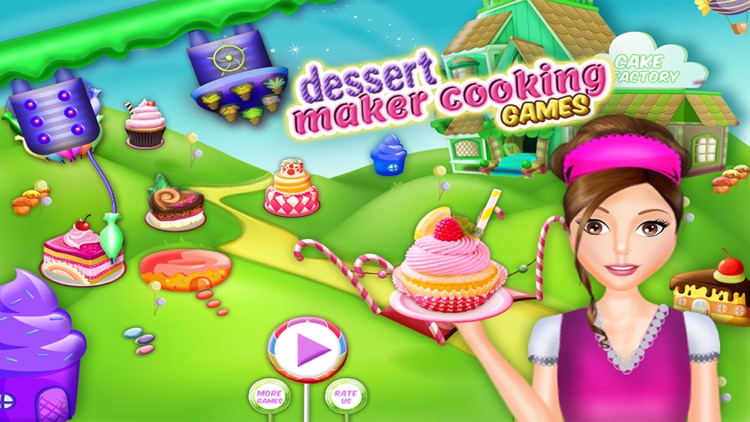 Dessert Sweet Ice Cream Cake, Cupcake & Brownie Maker - Cooking Games For Girls & Kids screenshot-4