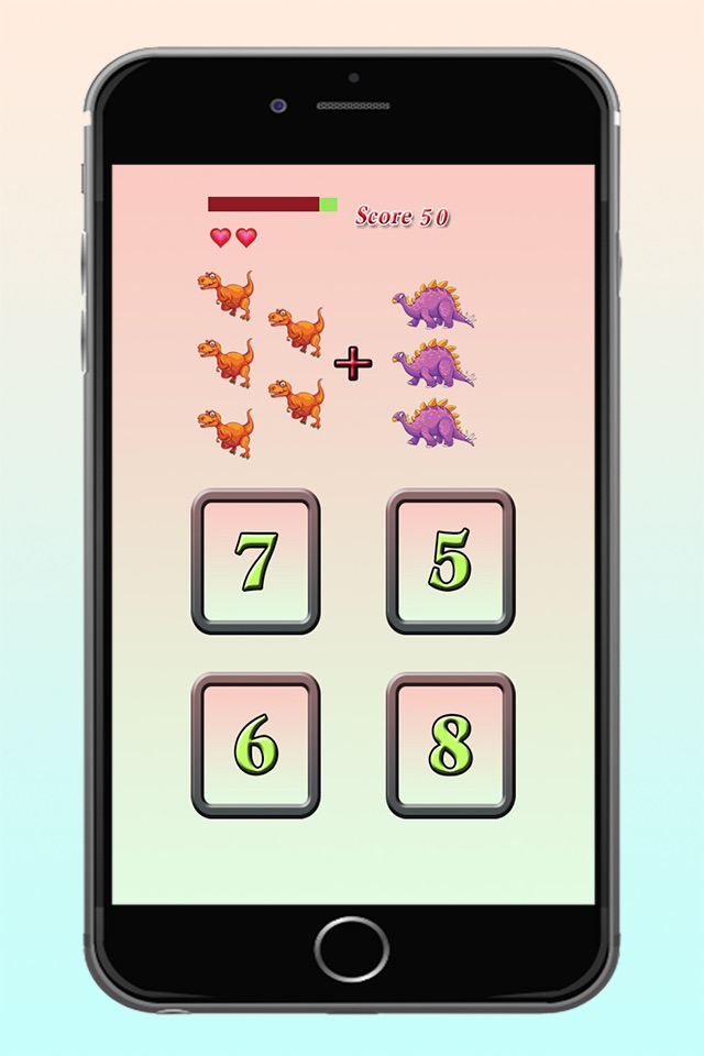 Kindergarten Math Addition Dinosaur World Quiz Worksheets Educational Puzzle Game is Fun for Kids screenshot 4