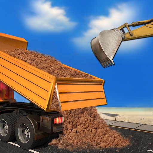 Real City Crane excavator operator simulator : Enjoy Dump truck, Drive Heavy Construction Material & Transport vehicle icon
