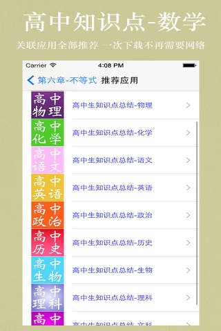 高中知识点总结大全-数学 screenshot 4