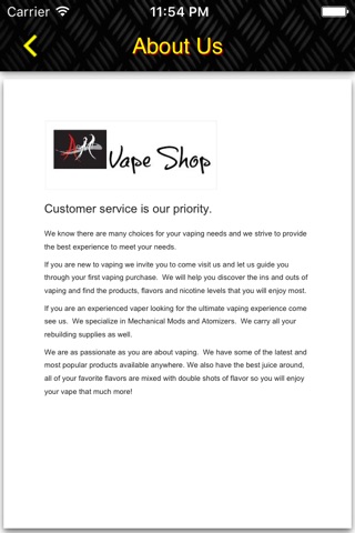 A&M Vape Shop screenshot 2