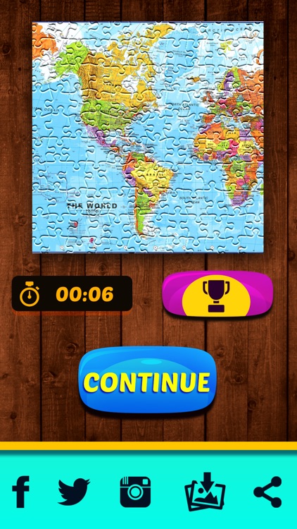 World Map Jigsaw Puzzle for Kids and Adults – Learning Game & Addictive Brain Teaser for Improving Memory screenshot-4