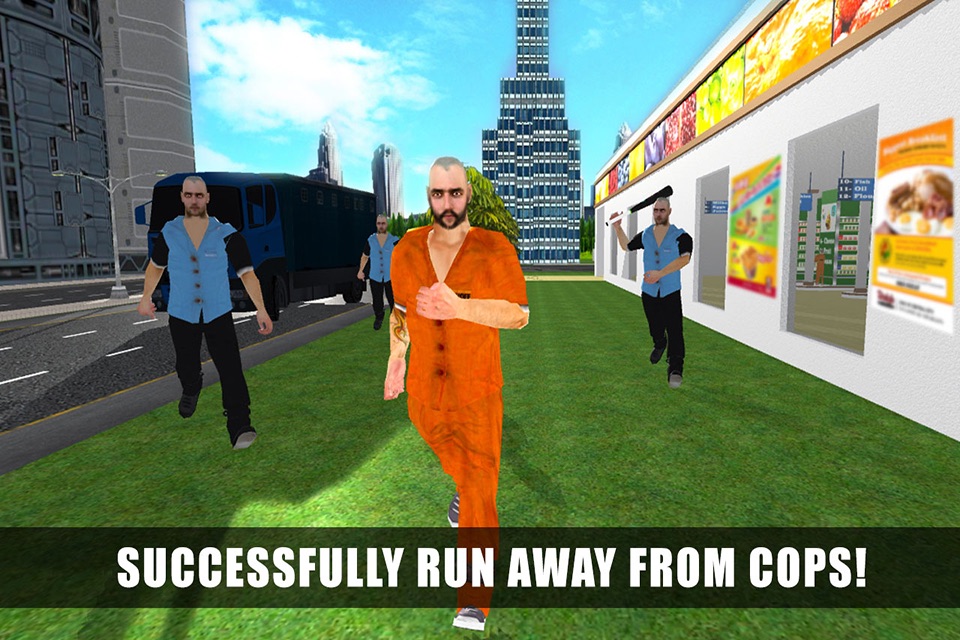 Super-Market Prison Escape 3D: Police Chase & Truck Driving Game screenshot 4