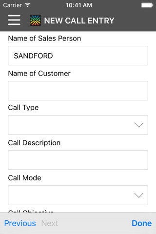 Newage Call Entry screenshot 3