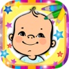 Icon Paint Baby's Coloring Book - Color new born babies pictures & illustrations