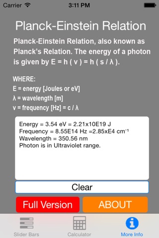 Visualizing Planck Einstein Wavelength Equation Free screenshot 4