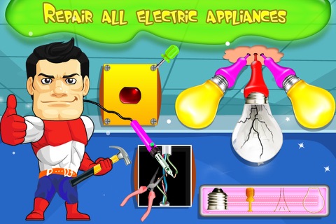 Little Electrician Repair Shop – Fix the house electrical goods with best mechanic skills screenshot 3