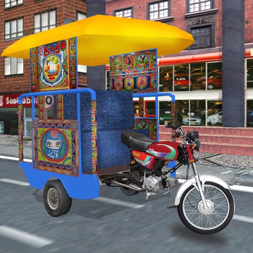 City Tuk Tuk Chingchi Drive 3D Icon