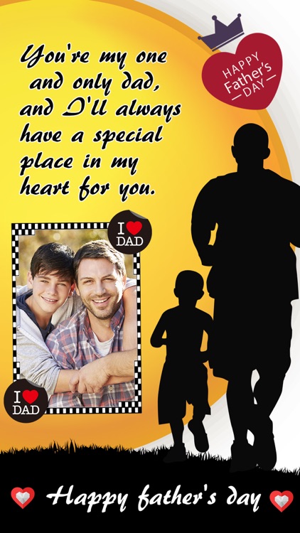 Father's Day Photo Frame.s, Sticker.s & Greeting Card.s Make.r HD